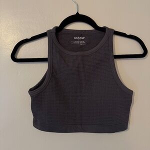 Garage Cropped High-Neck Tank